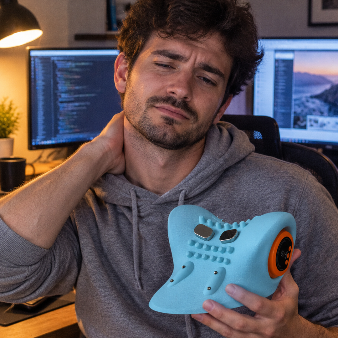 NeckReset Pro — Cervical Traction Neck Massager with Heat & Vibration